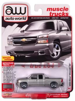 AWSP163/24A - CHEVROLET Silverado SS 2006 Argent sous blister