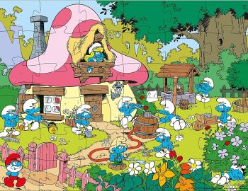 BARB8222 - Puzzle 36 Pièces Les schtroumpf - La schtroumpfette