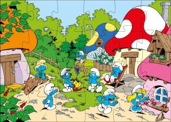 BARB8224 - Puzzle 36 Pièces Les schtroumpf