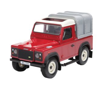 BRI42707A2 - LAND ROVER Defender 90 avec Hard Top "Rouge" Compatible avec les articles BRUDER