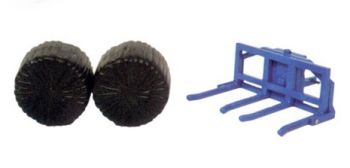 BRI43141A1 - Pic Balles avec 2 balles de foin rondes