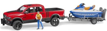 BRU2503 - RAM 2500 avec remorque et jet ski personnage inclus