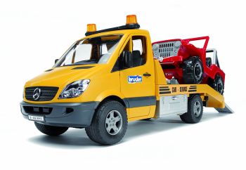 BRU2535 - MERCEDES Sprinter de dépannage avec Jeep Ech:1/16