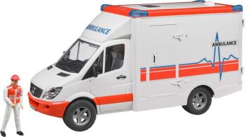 BRU2536 - MERCEDES BENZ SPRINTER ambulance avec personnage