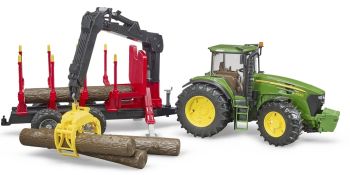 BRU3054 - JOHN DEERE 7930 avec remorque forestière et rondins