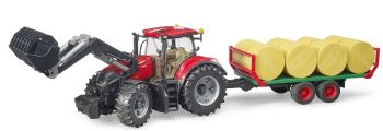 BRU3198 - CASE IH Optum CVX et remorque à balles