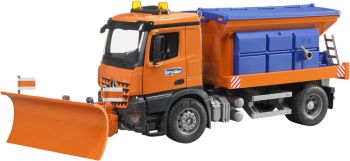 BRU3685 - MERCEDES Arocs de déneigement avec lame et saleuse Ech:1/16