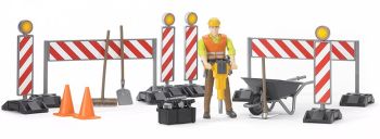 BRU62000 - Ouvrier de chantier avec accessoires Ech:1/16