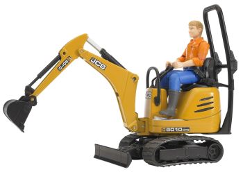 BRU62002 - Minipelle JCB 8010 CTS avec 1 personnage Ech:1/16