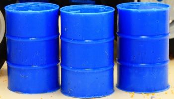 BT3052 - 3 barrils bleus miniatures