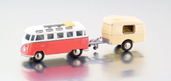BUB06578 - VOLKSWAGEN T1 avec caravane limité à 1000 pièces