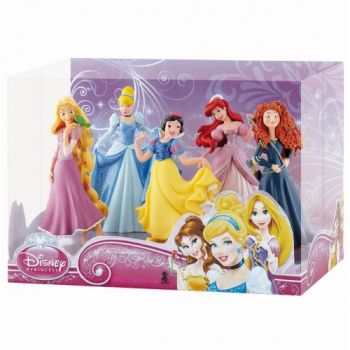 BUL12047 - Coffret de 5 Princesses DISNEY - Blanche Neige, Cendrillon, Ariel, Raiponse et Rebelle.