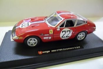 BUR26303ROWI - FERRARI 365 GTB4 Competizione 1A Série #22 Rouge et blanche
