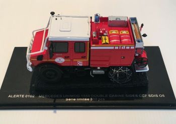 ALERTE0102 - MERCEDES Unimog 1550L SDIS 05 Orcières - 300 exemplaires