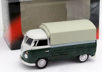 CAR251PNDB - VOLKSWAGEN T1 pick-up baché vert et blanc
