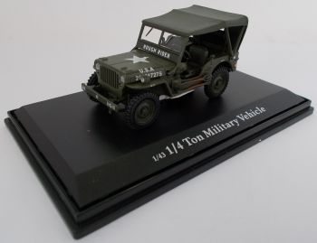 CAR4-91870 - JEEP US Army bachée 1/4 Ton Military Vehicule 6 juin 1944 D-Day