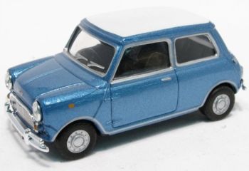 CAR813055A - MINI COOPER bleue métallisée toit blanc