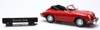 CAR813055C - PORSCHE 356B cabriolet ouvert rouge