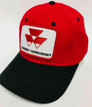 CASMFRB - Casquette MASSEY FERGUSON Rouge avec visière Noire