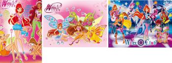 CLE25169 - 3 Puzzles 48 Pièces WINX Club 32 x 22 cm
