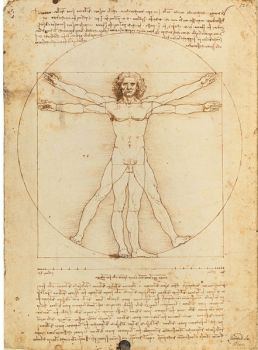 CLE39137 - Puzzle 1000 Pièces Vitruvian Man de Leonardo DE VINCI 69 x 50cm