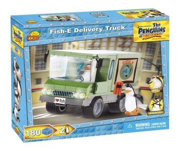 COB26171 - Camion de livraison de poisson avec Rico et Kowalski LES PINGOUINS DE MADAGASCAR - 180 Pièces