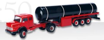 CON1055 - MERCEDES LS 1624 4x2 avec semi remorque Citerne de gaz 3 Essieux