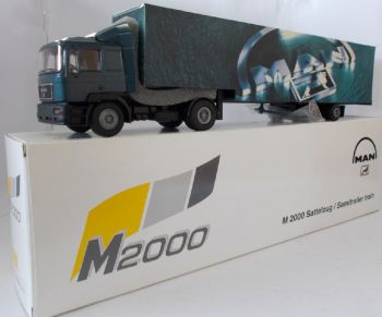 CON63101 - MAN M2000 M 4x2 avec semi caisse rigide 2 essieux MAN