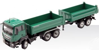 CON77182 - MAN TGS 6x4 benne MEILLER avec remorque benne 2 essieux