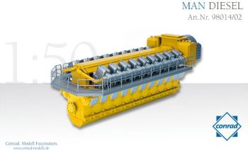 CON98014/02 - Moteur MAN DIESEL type 48/60B 18 cylindre en V