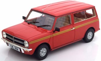 CSM018-1 - MINI Clubman Estate 1974 rouge avec bandes dorées