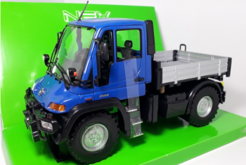 WEL22098W - UNIMOG U400 bleu benne basculante