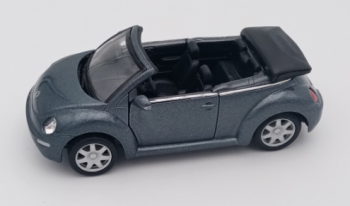WEL2035GR - VOLKSWAGEN NEW BEETLE Cabriolet Grise métallisée modèle à friction vendue sans boite