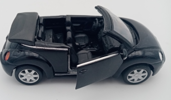 WEL2035BL - VOLKSWAGEN NEW BEETLE Noire métallisée modèle à friction vendue sans boite