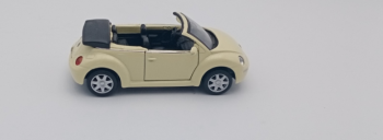 WEL2035WH - VOLKSWAGEN NEW BEETLE Cabriolet Blanche métallisée modèle à friction vendue sans boite