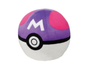 T18852D-05 - Peluche MASTERBALL POKEMON rose et violet