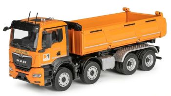 CON81255/04 - MAN TGS NN 8x4 benne Meiller orange