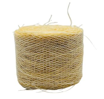 CW0274 - Balle de paille ronde avec filet - Diam: 4,8cm x larg. 3,6cm