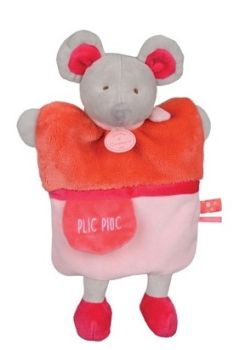 DC2784SOURIS - Marionnette souris Petit secret 25 cm
