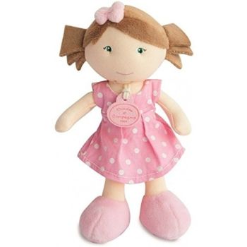 DC2940-02 - LES PETITES DEMOISELLES - Poupée avec robe rose à pois blanc