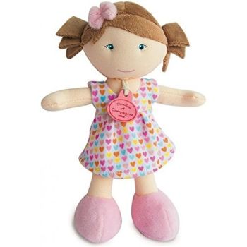 DC2940-03 - LES PETITES DEMOISELLES - Poupée avec robe blanche à coeur