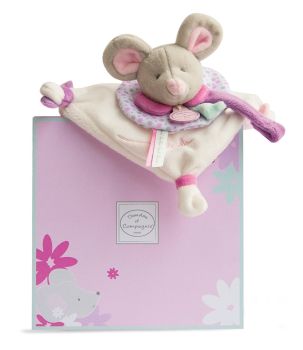 DC2976 - SOURIS PEARLY - Doudou attache-sucette