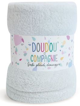 DC3034GRIS - Plaid douceur - Gris - 100 x 70 cm