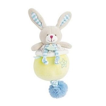 DC3046-LAPIN - BOITE A MUSIQUE LOVELY PISTACHE - LAPIN