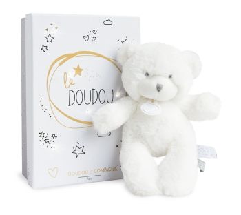 DC3268 - LE DOUDOU - PANTIN Ours blanc 20 cm