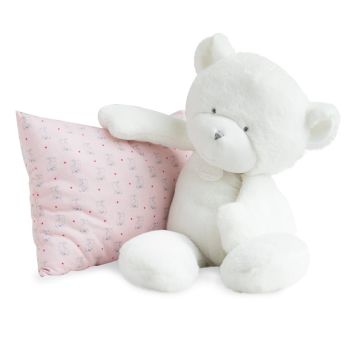 DC3274 - LE DOUDOU - OURS blanc 50 cm