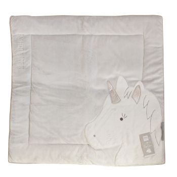 DC3336 - Tapidou - Licorne argent - 100 x 100 cm