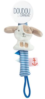 DC3425CHIEN - Attache-sucette Choco/menthe - Chien