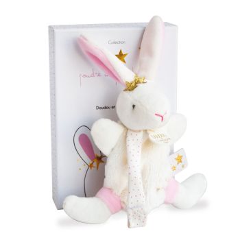 DC3510 - LAPIN ETOILE - Doudou avec attache-sucette