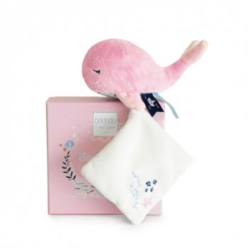 DC3651 - BALEINE avec doudou - rose